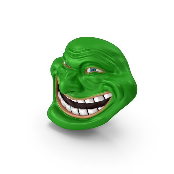 Internet meme Why You No. Rage face 3d illustration Stock