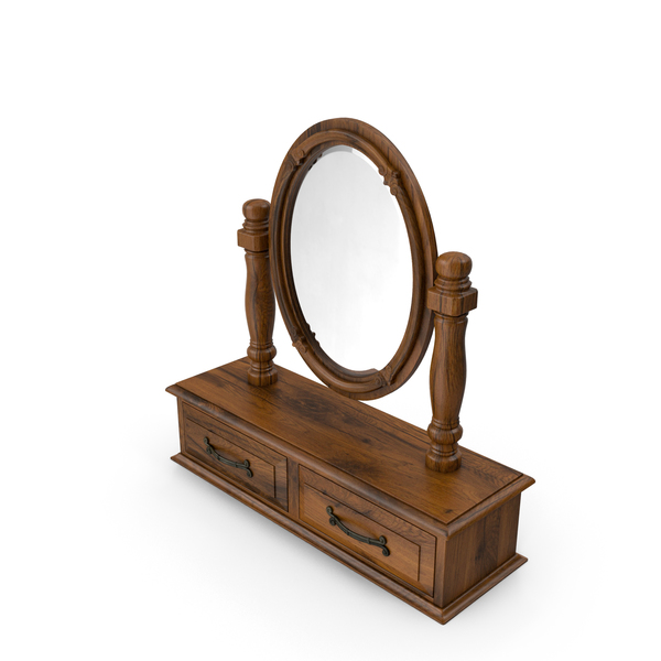 Wooden on sale desk mirror