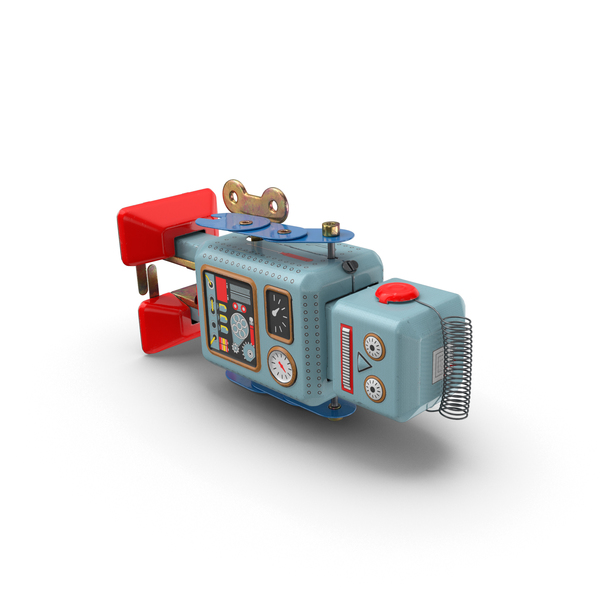 Vintage Tin Robot Toy PNG Images