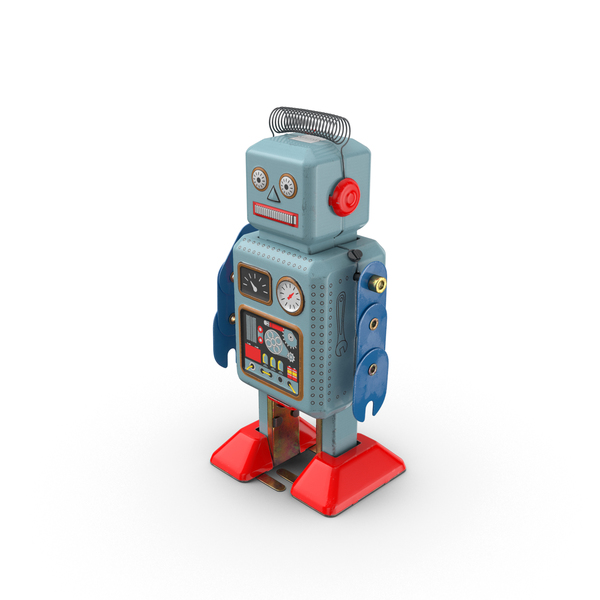 Vintage Tin Robot Toy PNG Images