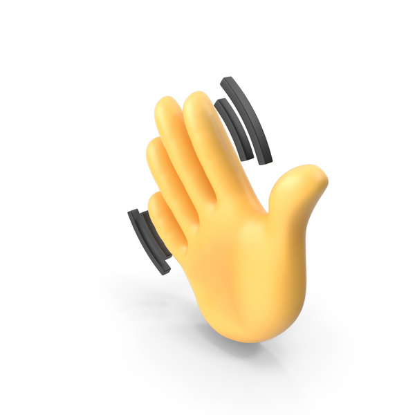 emoji hand wave