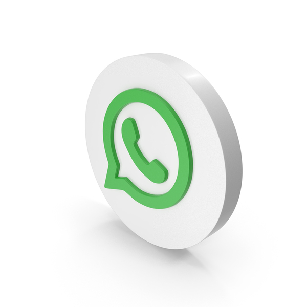 White Circular WhatsApp Icon PNG Images & PSDs for Download