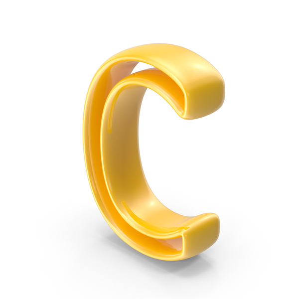 Yellow outline letter c png images psds for download pixelsquid