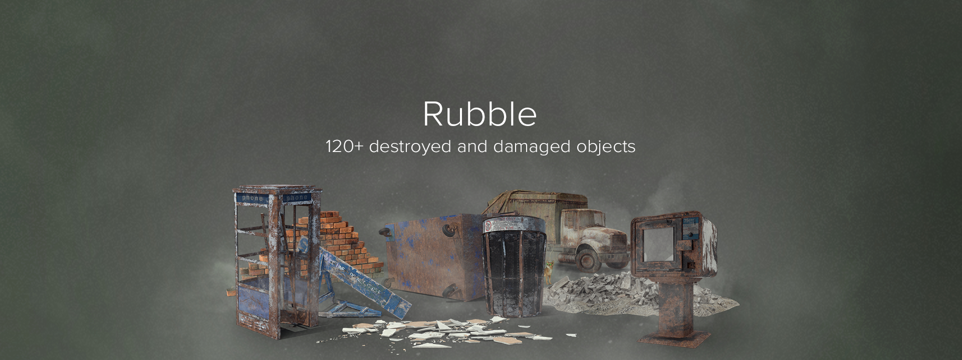 rubble collection png & psd images