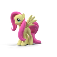 MLP Fluttershy玩具PNG和PSD图像