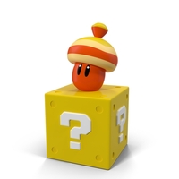 Super Mario Acorn Block Figure PNG & PSD Images