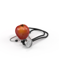 Apple and Stethoscope PNG & PSD Images