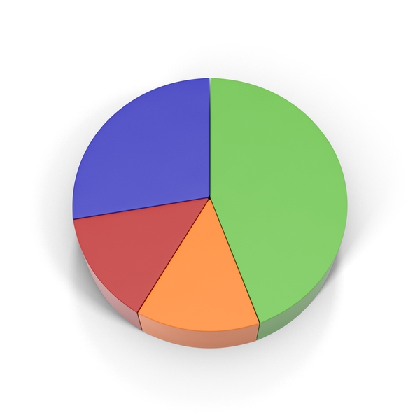 Multicolored Pie Chart PNG & PSD Images