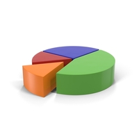Multicolored Pie Chart Segment PNG & PSD Images
