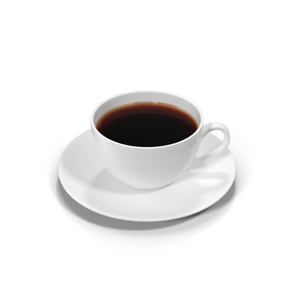 全白咖啡杯PNG和PSD图像