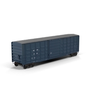 货运火车Boxcar PNG和PSD图像