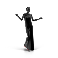 Showroom Mannequin With Long Dress PNG & PSD Images