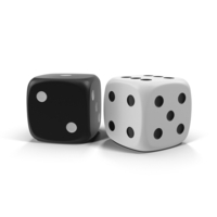 Black Dice And White Dice PNG & PSD Images