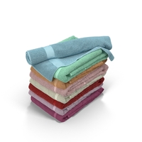 颜色折叠的毛巾PNG和PSD图像