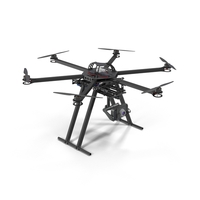 CarbonCore Hexacopter Drone PNG & PSD Images
