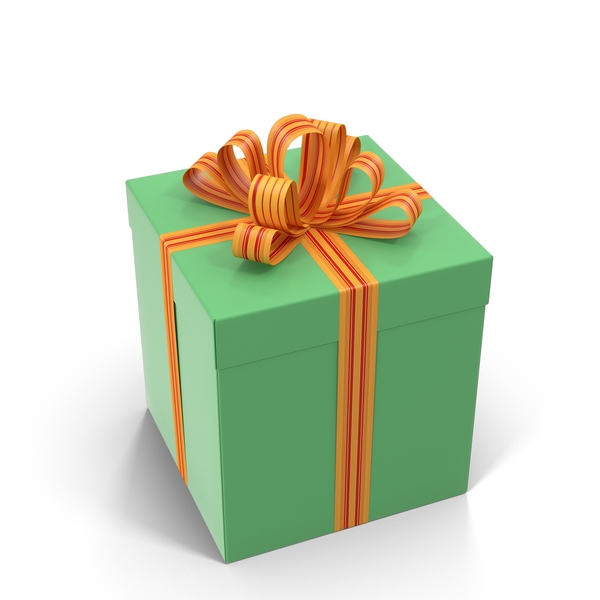 Green Gift Box PNG & PSD Images