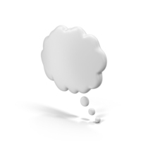 White Thought Bubble PNG & PSD Images