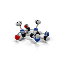 Caffeine Molecule PNG & PSD Images