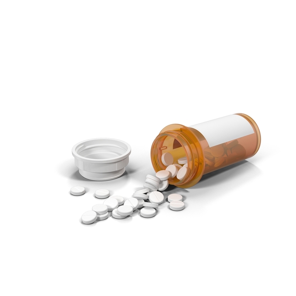 Spilled Pill Bottle PNG & PSD Images