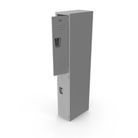 Open Grey Locker PNG & PSD Images