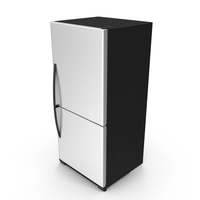 Stainless Steel Refrigerator PNG & PSD Images