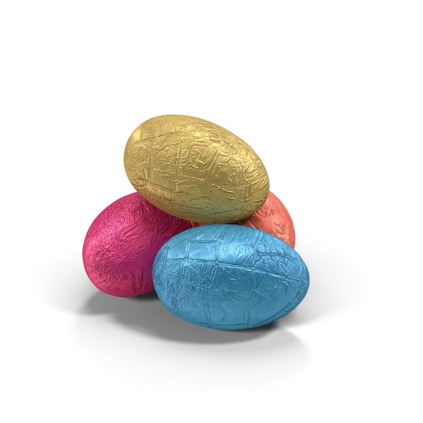 Chocolate Egg in Foil PNG & PSD Images