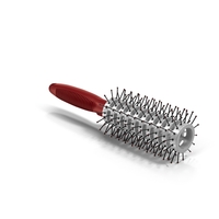 Hair Brush with Red Handle PNG & PSD Images