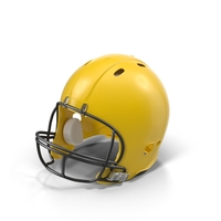 黄色的橄榄球头盔PNG和PSD的图像