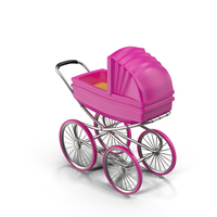 婴儿车（女孩）PNG和PSD图像