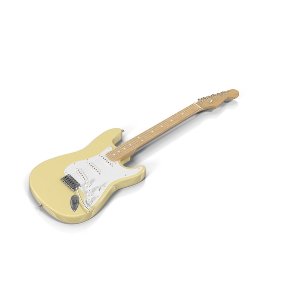 Yellow Electric Guitar PNG & PSD Images