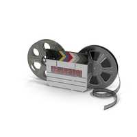 Movie Reels with Clapper PNG & PSD Images