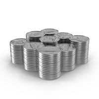 Stacks of Nickels PNG & PSD Images