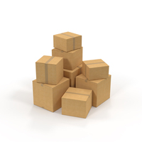 Cardboard Box Pile PNG & PSD Images