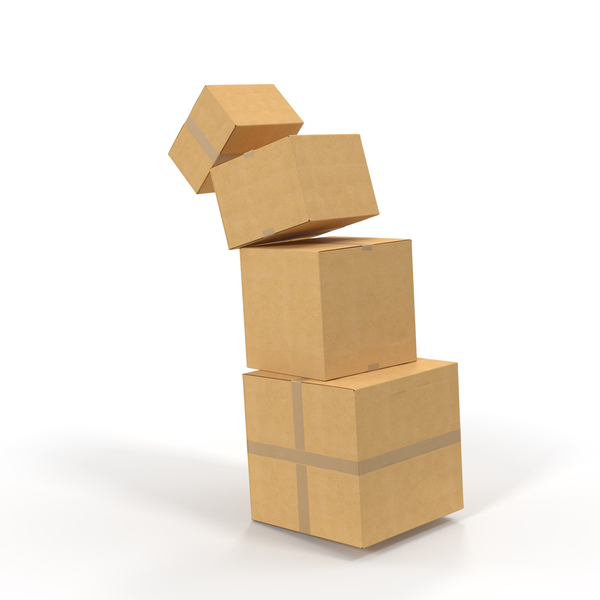 Falling Cardboard Box Stack PNG & PSD Images