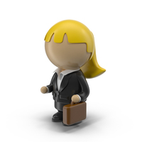 Cartoon Businesswoman Character PNG & PSD Images