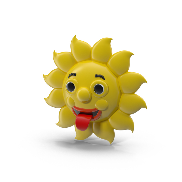 Cartoon Sun Character PNG & PSD Images