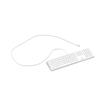 白色键盘有线PNG和PSD图像