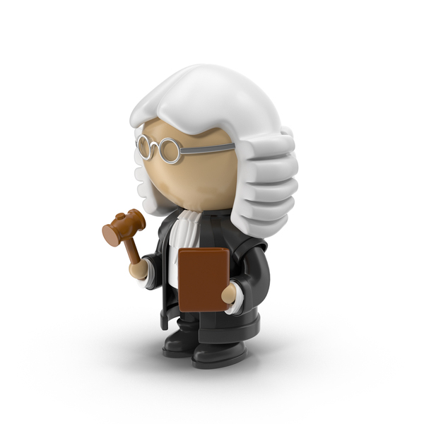 Cartoon Judge Character PNG & PSD Images