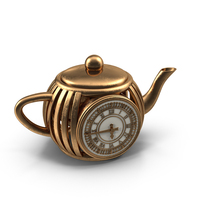 茶壶时钟PNG和PSD图像
