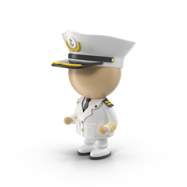 Cartoon Captain Character PNG & PSD Images