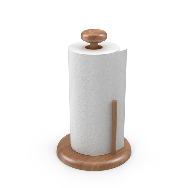 Paper Towel Roll on Holder PNG & PSD Images