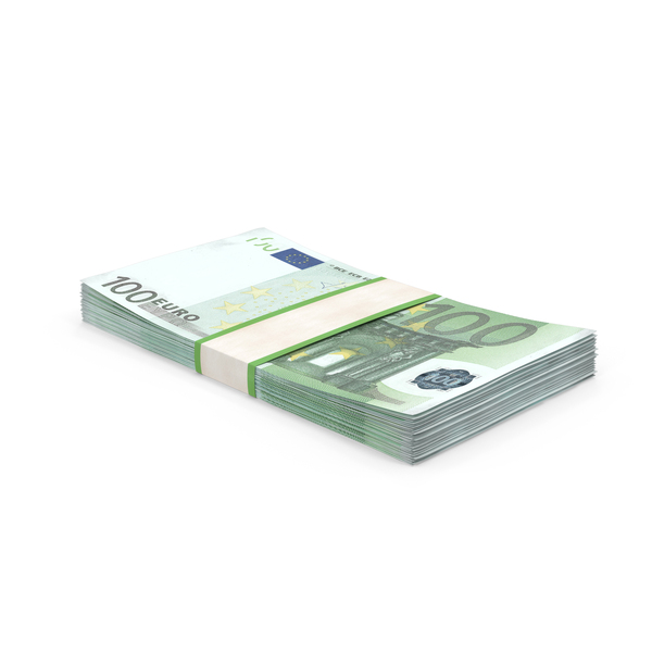 100 Euro Bill Stack PNG & PSD Images
