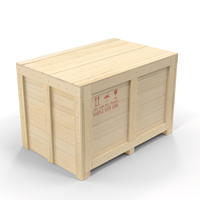 Wooden Shipping Crate 2 PNG & PSD Images
