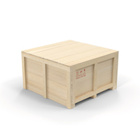 木制运输板条箱PNG和PSD图像