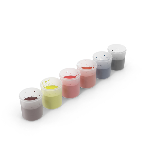 Paint in Plastic Cups PNG & PSD Images