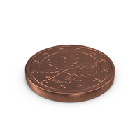 Euro 2 Cent Coin PNG & PSD Images