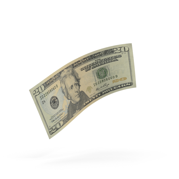 US 20 Dollar Bill PNG & PSD Images