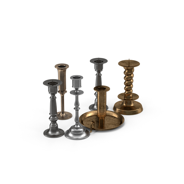 Candlestick Holder Set PNG & PSD Images