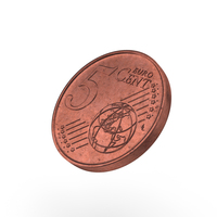 Euro 5 Cent Coin PNG & PSD Images