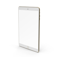 iPad Mini 3 Gold PNG & PSD Images